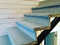 Укладка ковролина ITC на лестнице, 20 ступеней